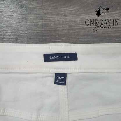 Land's End Plus Size Denim Skirt Size 26W