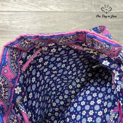 Vera Bradley Drawstring Closure Shoulder Bag Size 11X11