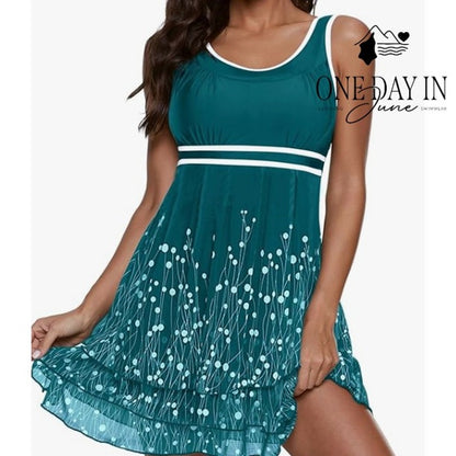 Aleumdr Plus Size Boyshort Mesh Tankini Swimsuit Size 3XL