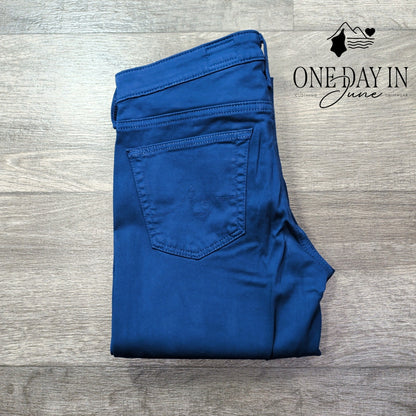 AG Adriano Goldschmied The Stilt Cigarette Leg Jeans Cobalt Blue NWT Size 4 (27)