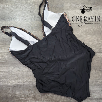 CharmLeaks Mesh Cut Out One Piece Swimsuit Size XL