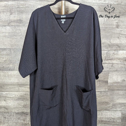 Worthington V Neck Short Sleeve Mini Dress Size L