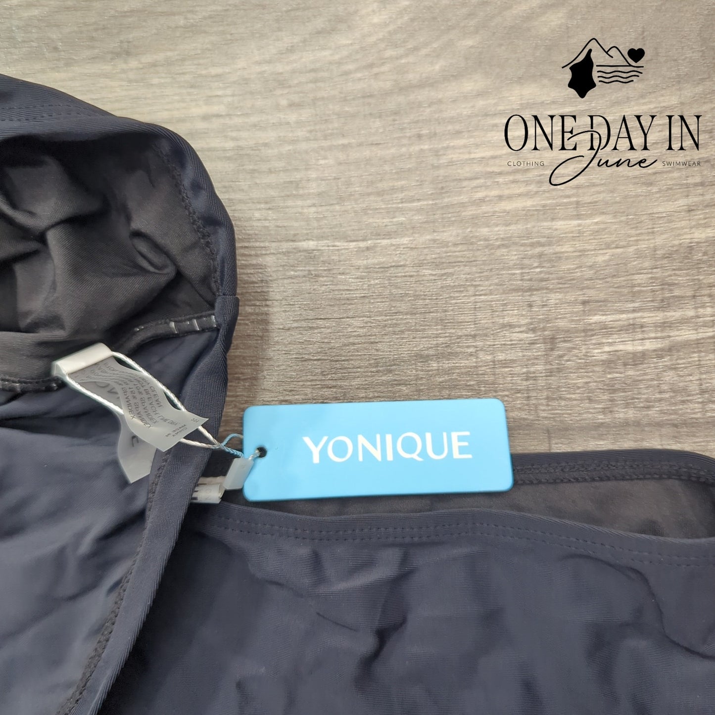 Yonique One Shoulder Tankini Swimsuit Size L