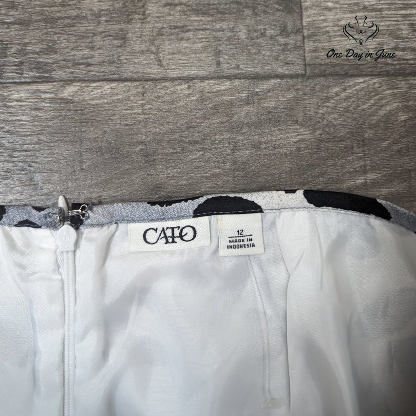 Cato Animal Print Lined Skirt Size 12