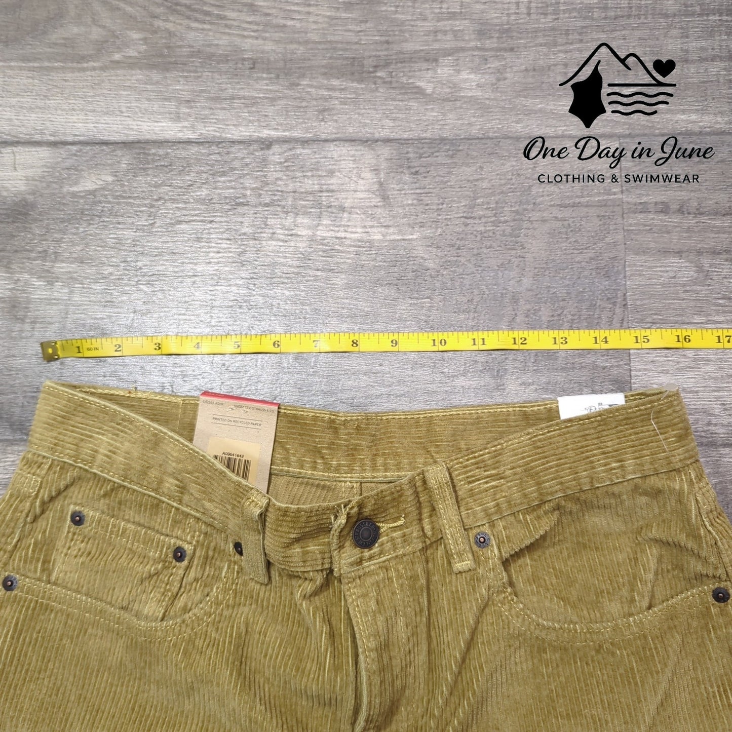 Levi's Low Pro Mid Rise Straight Leg Corduroy Pants Size 30X30