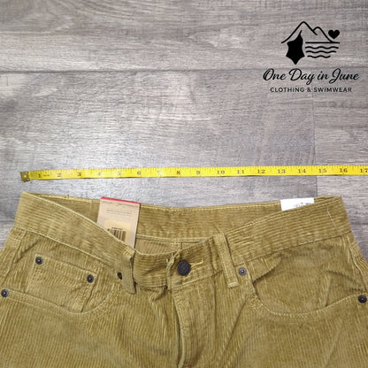 Levi's Low Pro Mid Rise Straight Leg Corduroy Pants Size 30X30