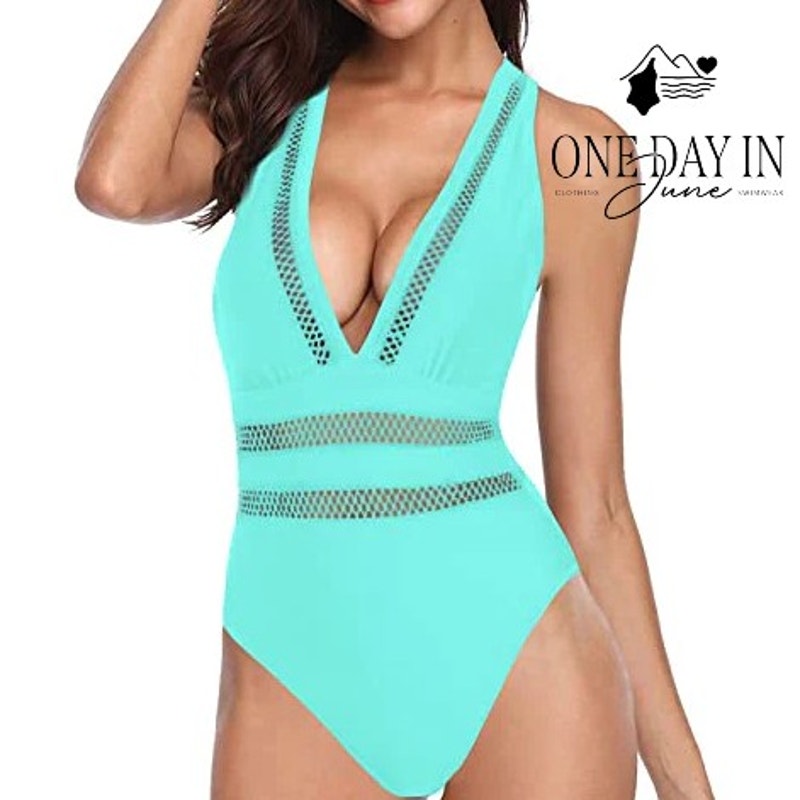 Tempt Me V Neck One Piece Swimsuit Size S