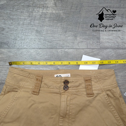 SO Cargo Style Denim Maxi Skirt Size S
