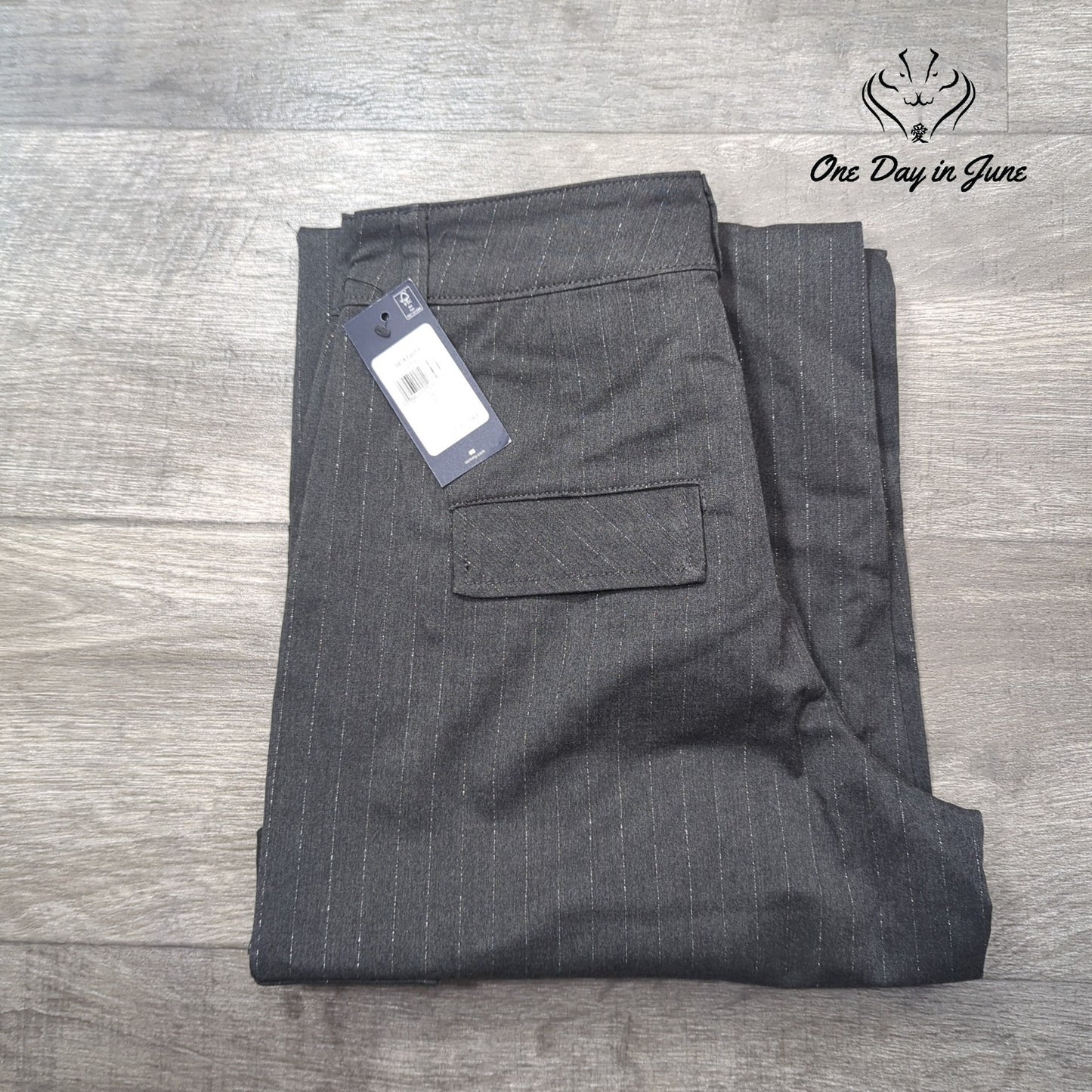 Tommy Hilfiger Striped Wide Leg Cargo Pants Size 2