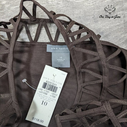 Ann Taylor Women's Cage Top Sleeveless Dress Size 10