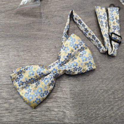 Yohowa Bow Tie, Pocket Square, Cuff Link Set Size OS