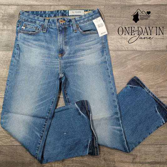 AG Adriano Goldschmied Crop Jeans Blue Flare NWT $215 Size 4 (27)