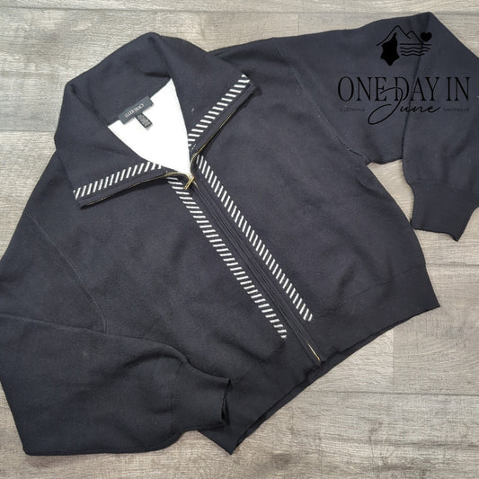 Ellen Tracy Full Zip Sweatshirt Size XL