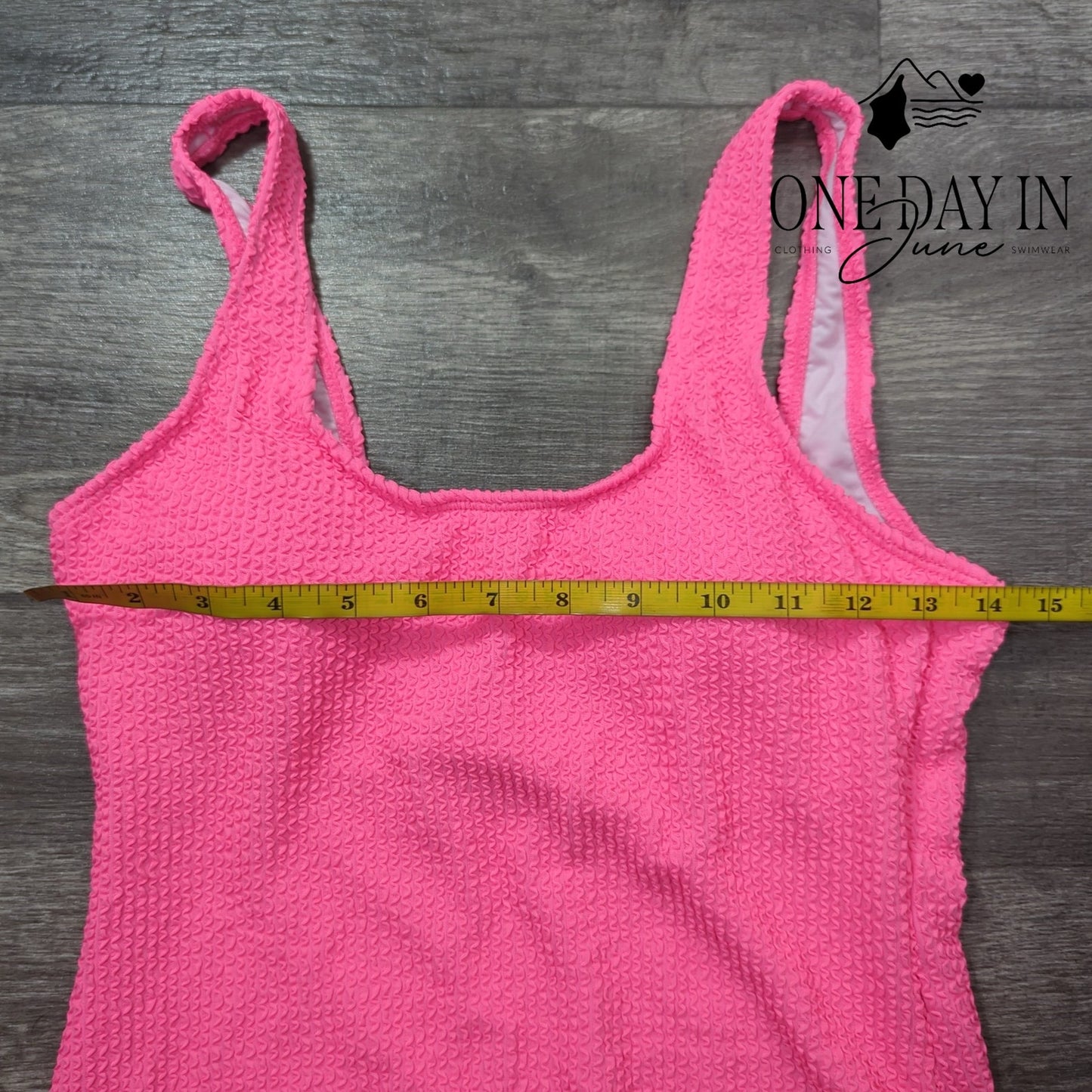 Charmo Smocked One Piece Swimsuit Size M