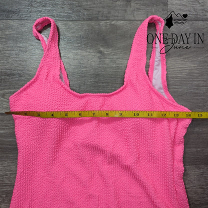 Charmo Smocked One Piece Swimsuit Size M