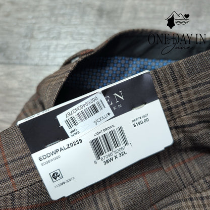 Ralph Lauren Edgewood Plaid Wool Dress Pants Brown NWT Size 38X32