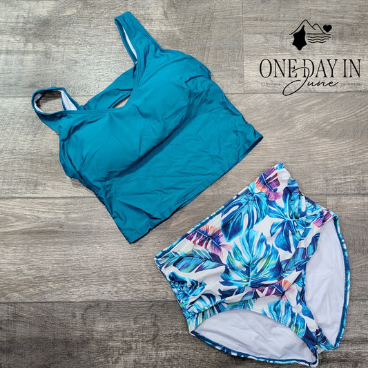 Eomenie High Waist Bikini Swimsuit Size S