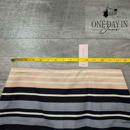 Ann Taylor Petite Striped Pencil Skirt Size 6P