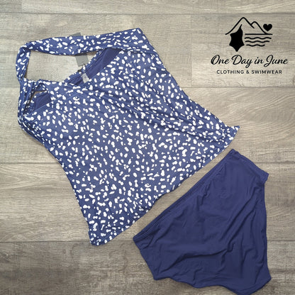 Tempt Me One Shoulder Tankini Swimsuit Size L