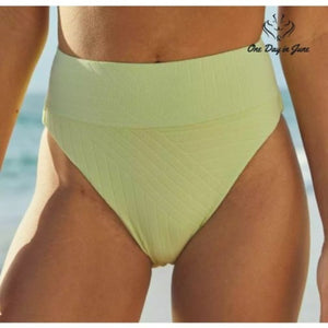 American Eagle Outfitters Aerie XO Ribbed High Cut Cheeky Bikini Bottom Size S