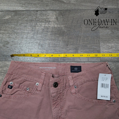 AG Adriano Goldschmied The Ex-Boyfriend Slim Corduroy Pants NWT $215 Size 4 (27)