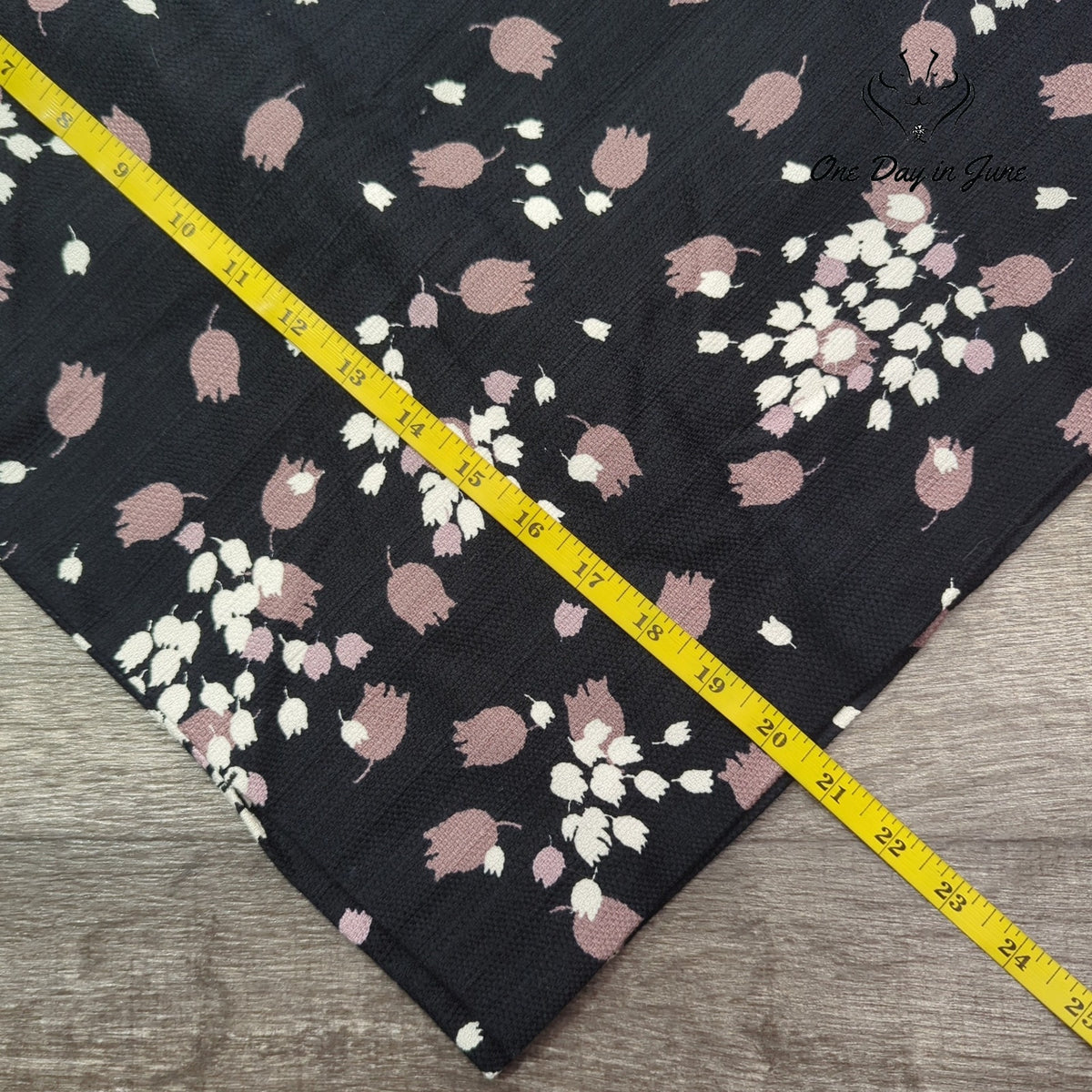 Loft Petite Floral Pencil Skirt Black Pink White Size 0P