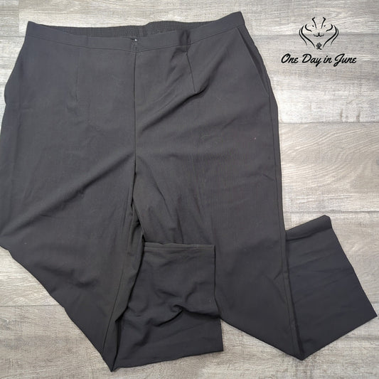 Alfred Dunner Plus Size Pull On Straight Leg Pants Size 22W