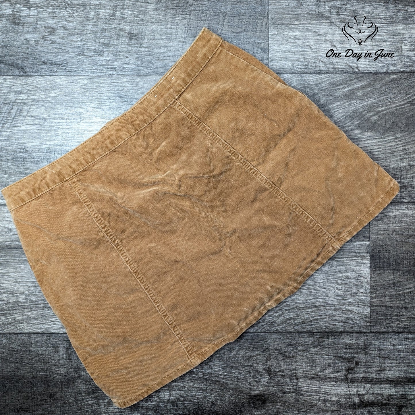 Altar'd State Snap Front Corduroy Skirt Size L