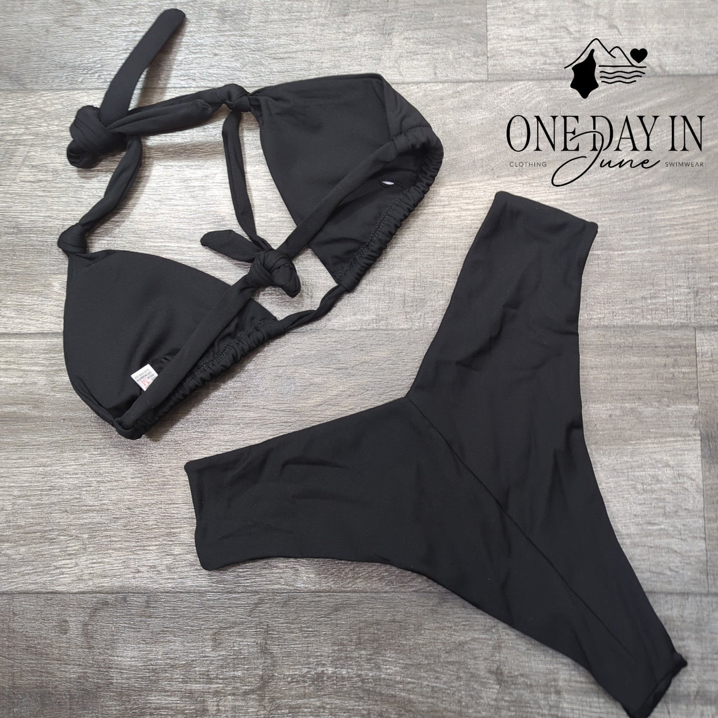 Adisputent High Cut Adjustable Triangle Bikini Swimsuit Size M