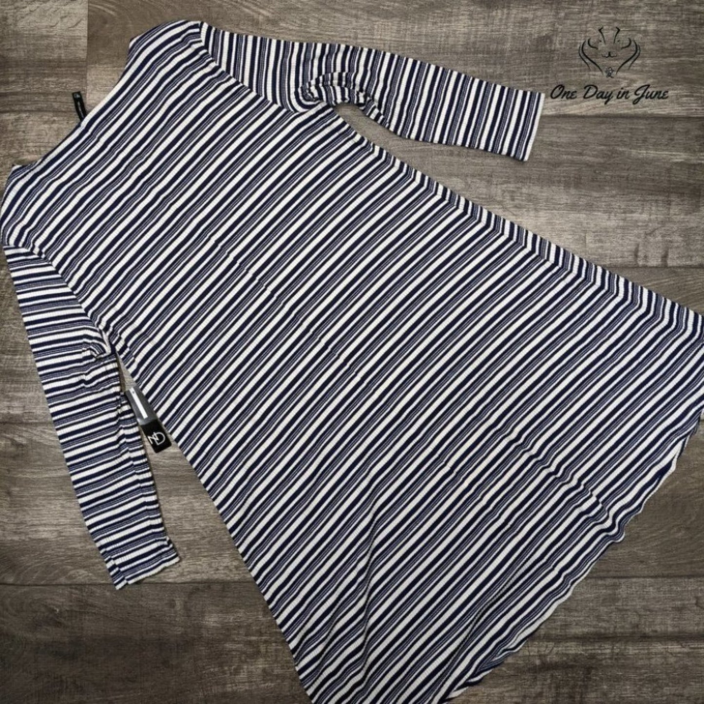 New Directions Long Sleeve Stretchy Shirt Dress Size M