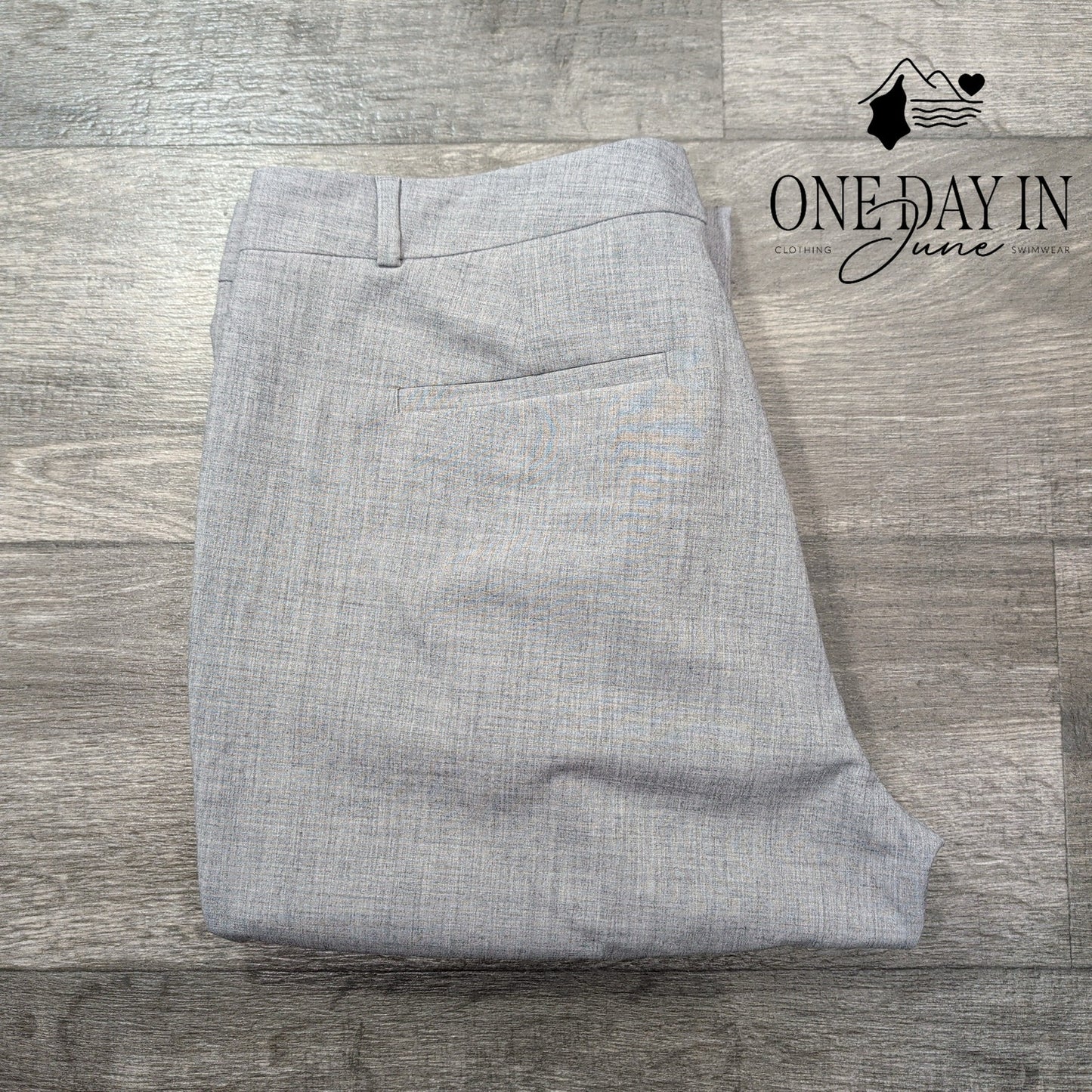Banana Republic Ryan Curvy Fit Pants Gray Mid Rise Trouser NWT Size 12