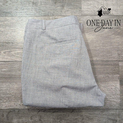 Banana Republic Ryan Curvy Fit Pants Gray Mid Rise Trouser NWT Size 12
