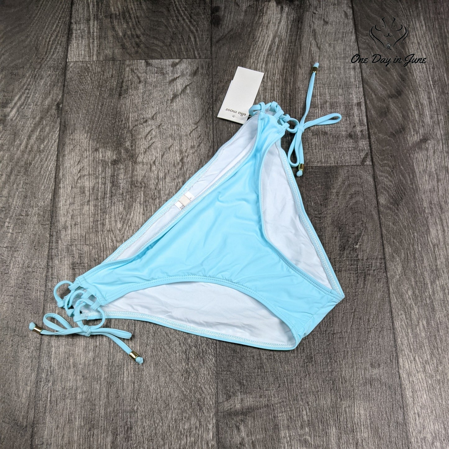 Ella Moss Lace Up Bikini Bottom Swimwear Size M