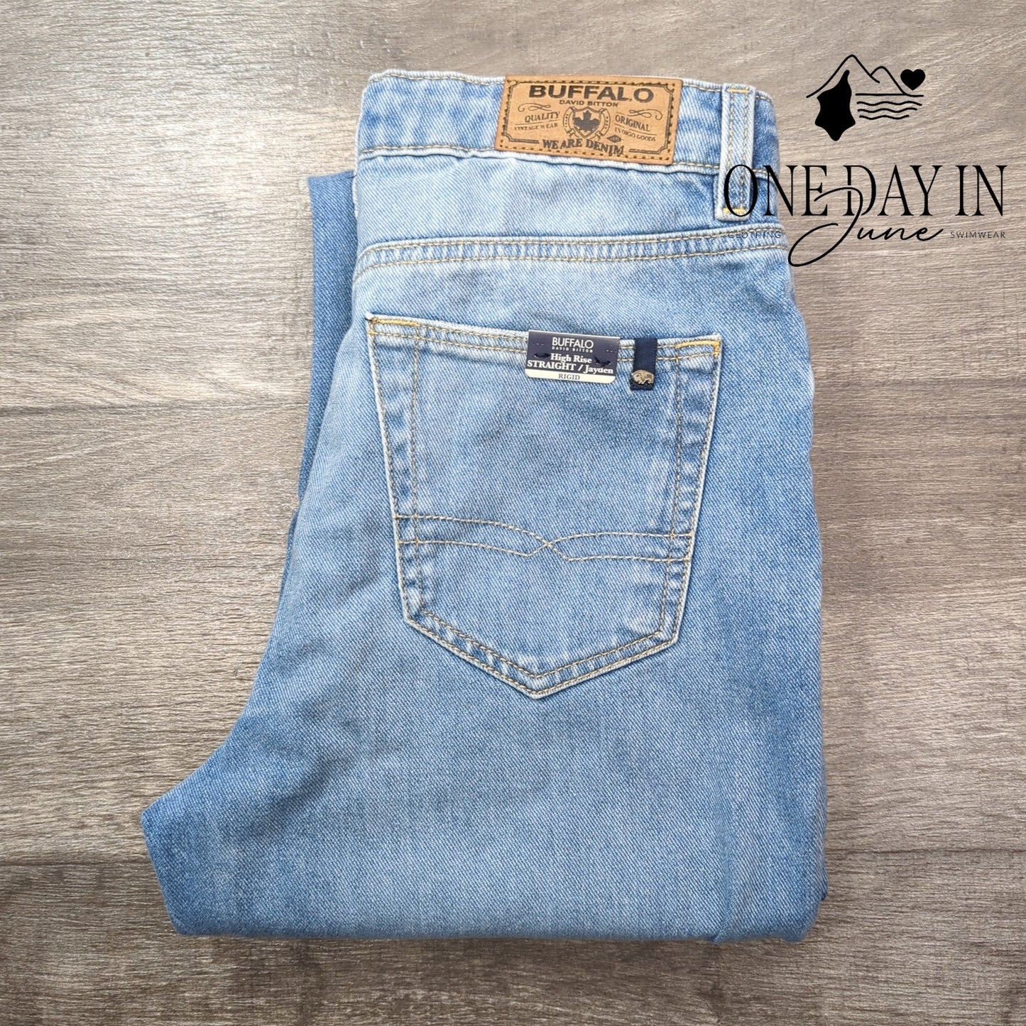 Buffalo David Bitton Jayden High Rise Straight Jeans Size 27 (4)