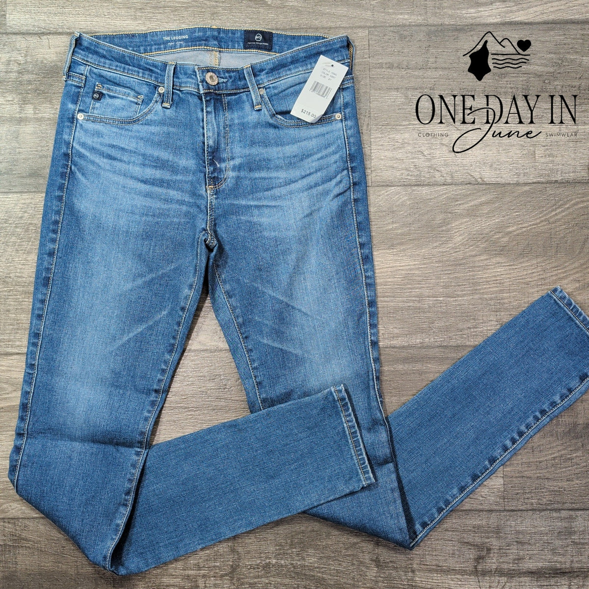 AG Adriano Goldschmied The Legging Super Skinny Jeans Blue NWT $215 Size 4 (27)