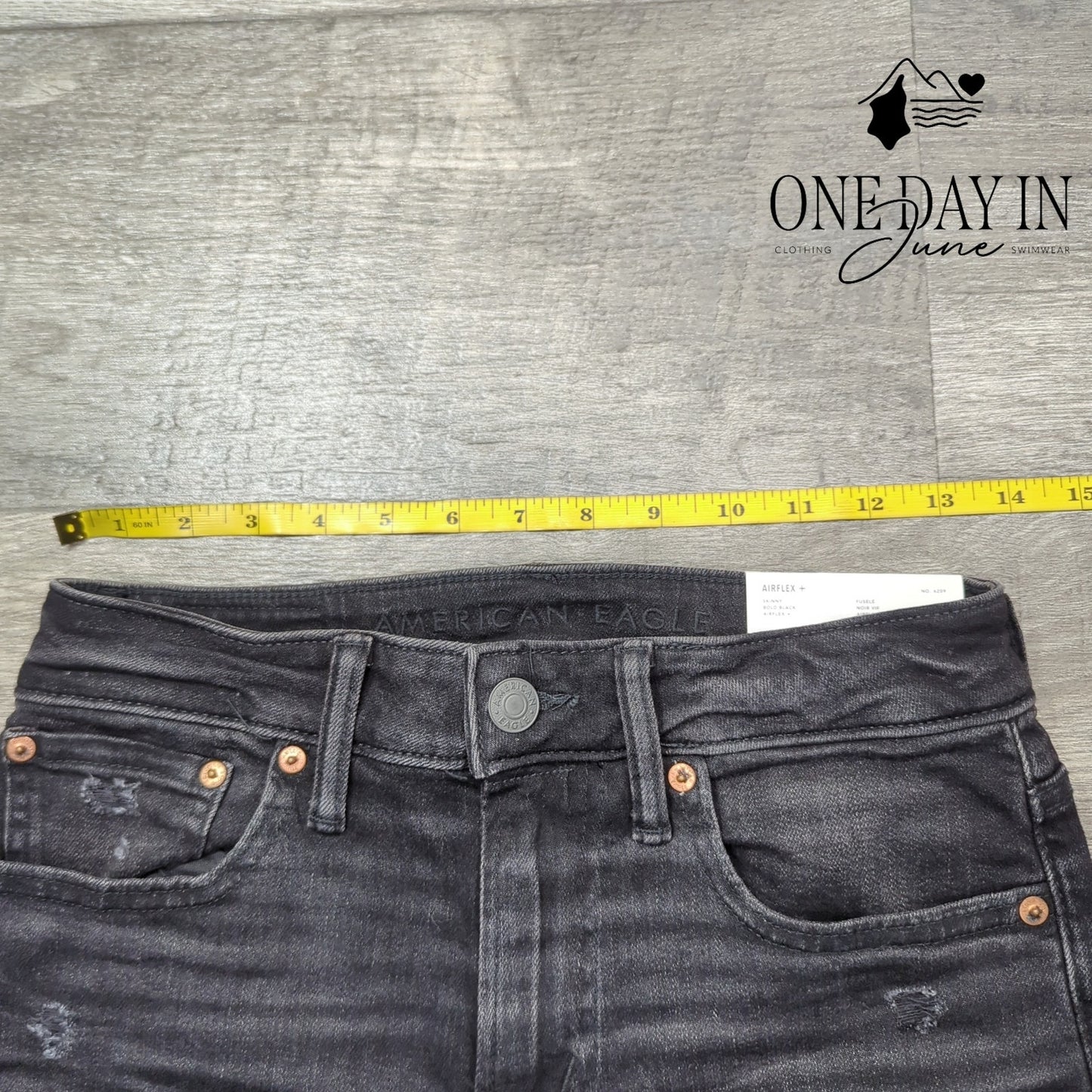 American Eagle Outfitters Airflex Distressed Skinny Jeans Size 28 (6)