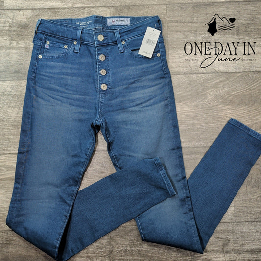 AG Adriano Goldschmied Farrah Skinny HighRise Blue Stretch Jeans NWT Size 4 (27)