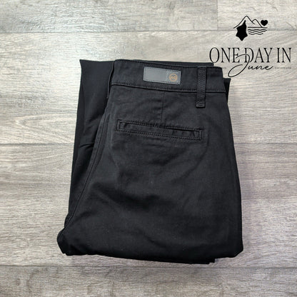 AG Adriano Goldschmied The Layla Cropped Flare Trouser Pants Black NWT Size 4