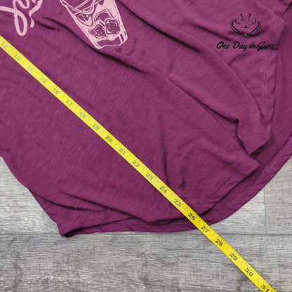 Cato Let Me Get This Straight Graphic Long Sleeve Tee Purple NWT Size M