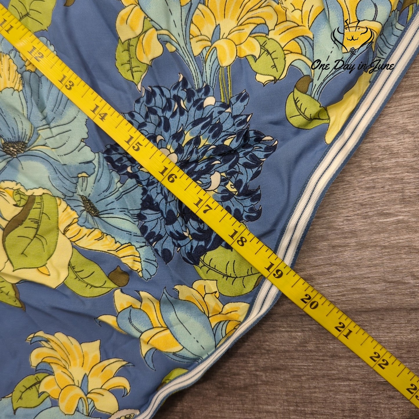 Old Navy Floral Pull On Skirt Juniors Blue Yellow A Line Boho Y2K NWT Size 1