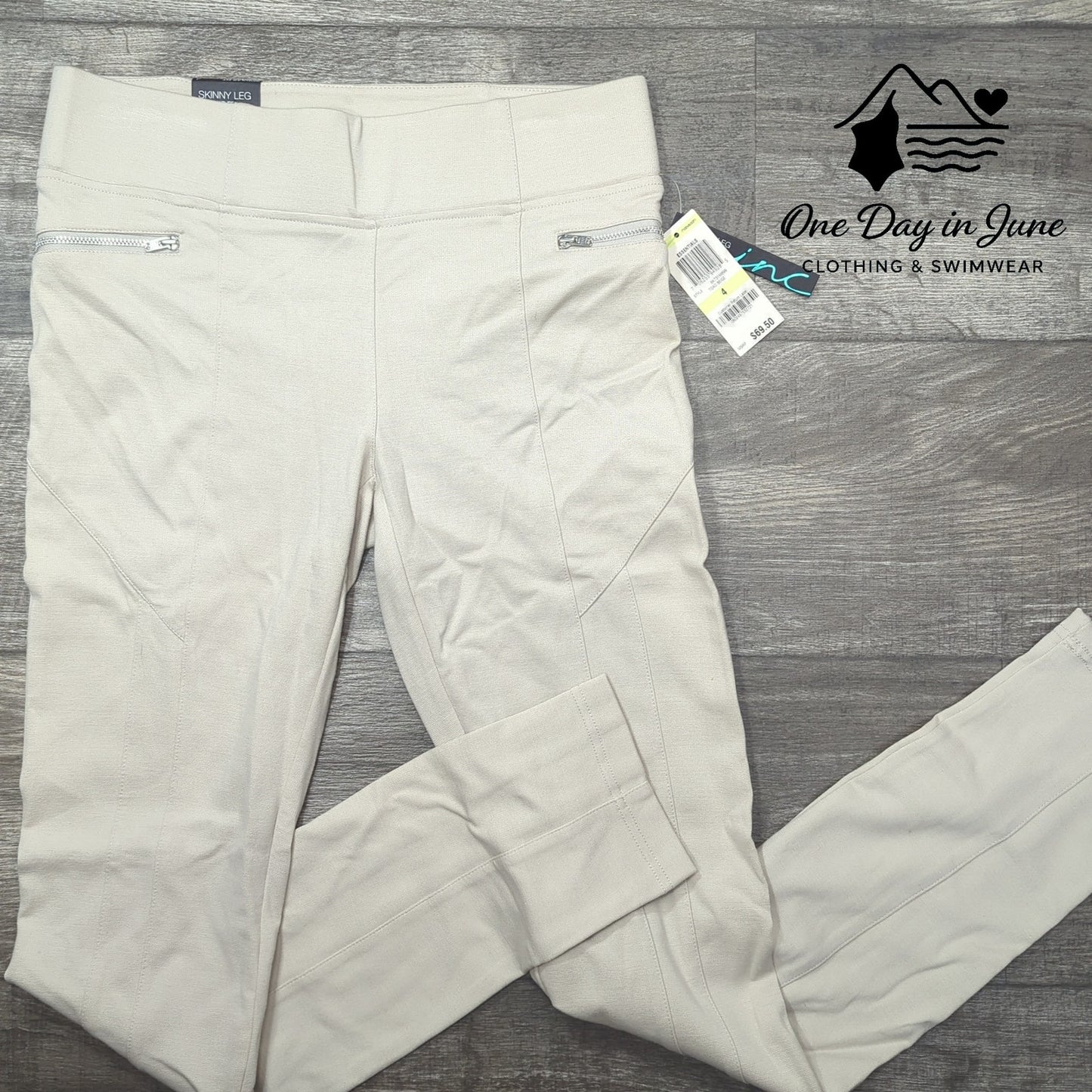 INC International Concepts Skinny Leg Regular Fit Pants Size 4