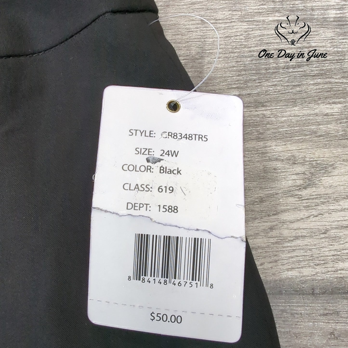 Zac & Rachel Plus Size Slim Crop Pants Size 24W