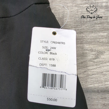 Zac & Rachel Plus Size Slim Crop Pants Size 24W