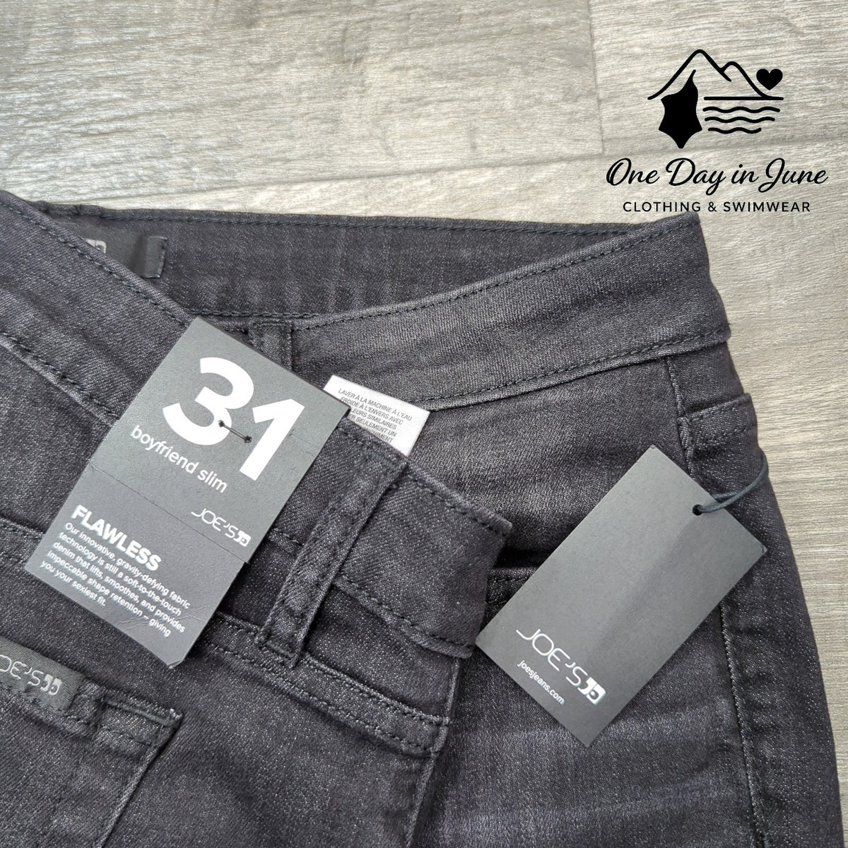 Joe's Jeans Boyfriend Slim Flawless Black Jeans NWT Size 31 (12)