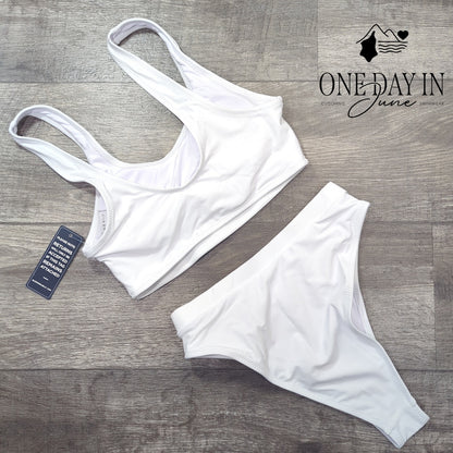 Blooming Jelly High Cut Bikini Swimsuit Size S