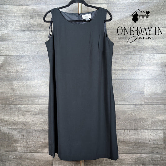 Mary McFadden Sleeveless Black Dress Size 12