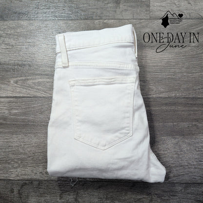 J.Crew High Rise Skinny White Jeans Signature Stretch NWT Size 8 (29)