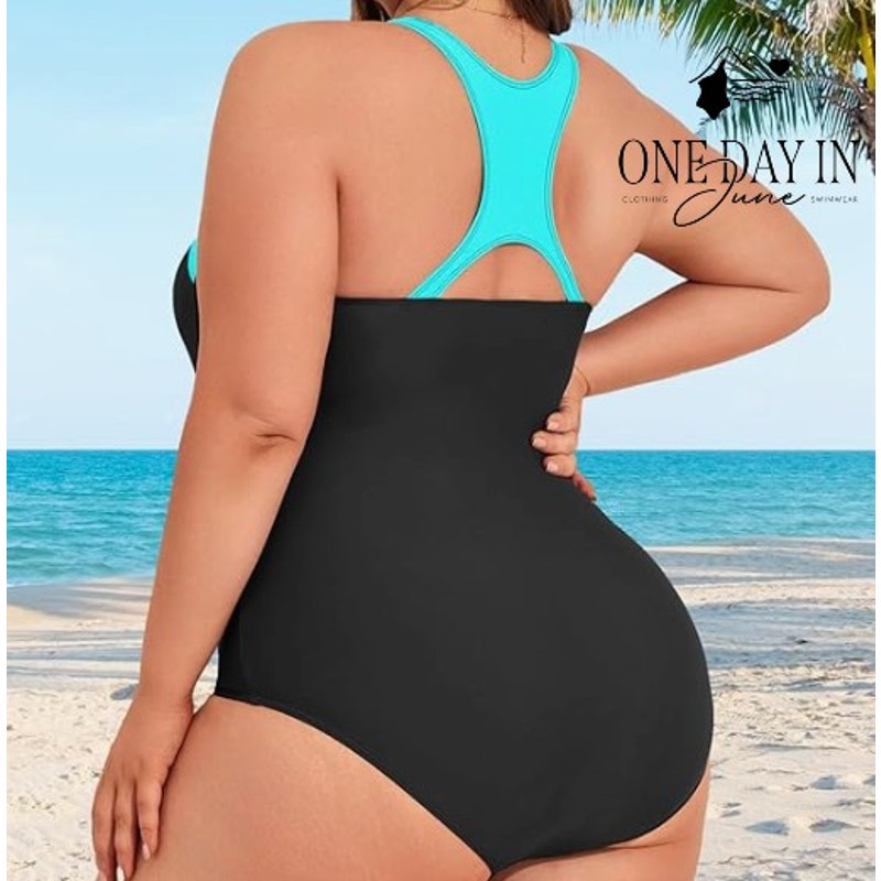 Aqua Eve Plus Size One Piece Swimsuit Size 16W