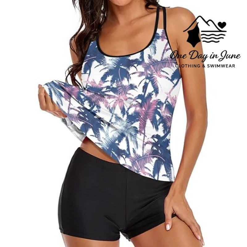 Charmleaks Boyshort Tankini Swimsuit Size 2XL