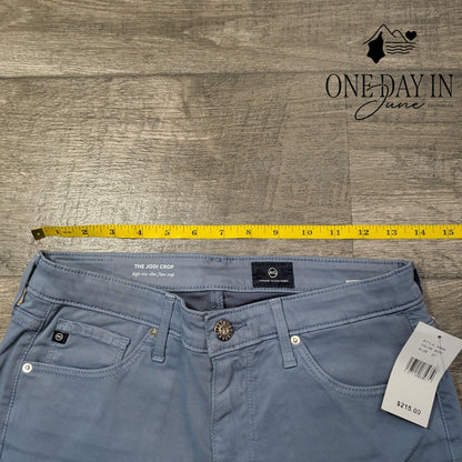 AG Adriano Goldschmied The Jodi Crop High Rise Slim Flare Jeans Blue NWT Size 4